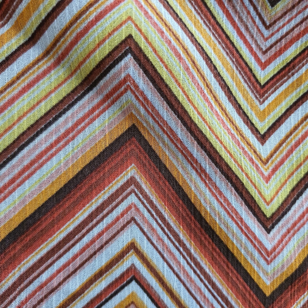 CUE Zig Zag Tan Retro Print Tank Size 12 - Picture 5 of 10